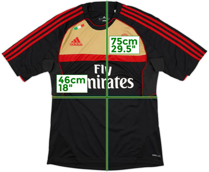 2011-12 AC Milan adidas Training Shirt - 9/10 - (L)