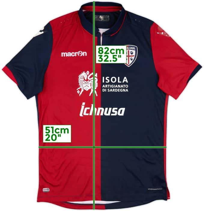 2016-17 Cagliari Home Shirt - 5/10 - (L)