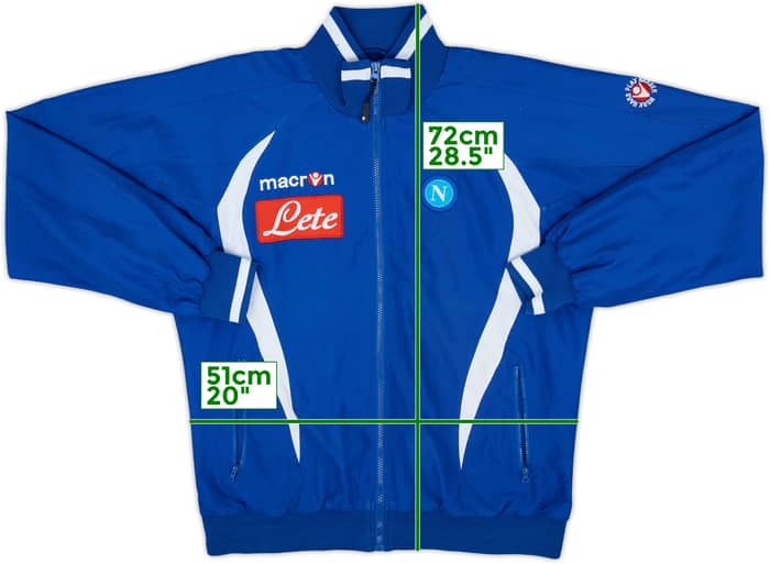 2009-10 Napoli Macron Track Jacket - 8/10 - (L)