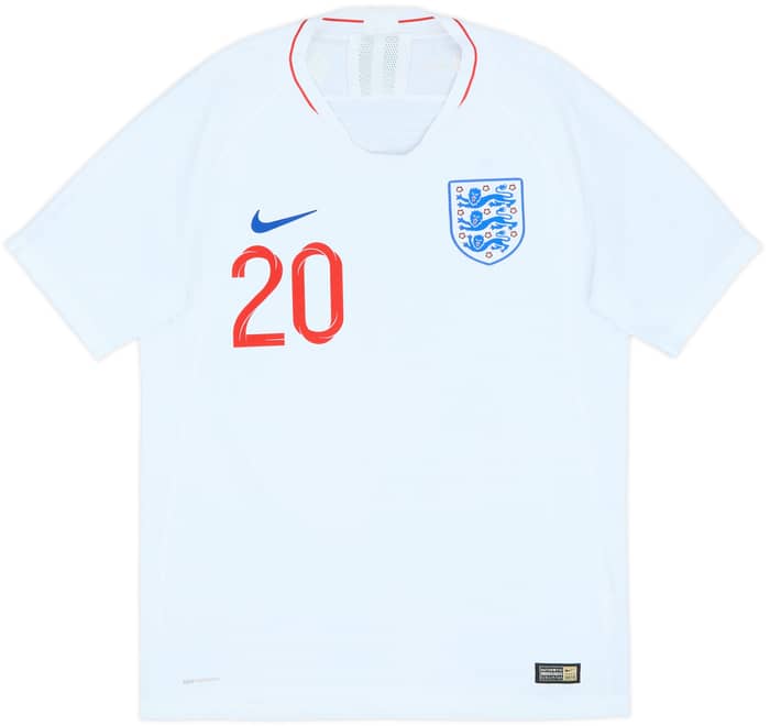 2018-19 England Authentic Home Shirt Dele #20 - 7/10 - (M)