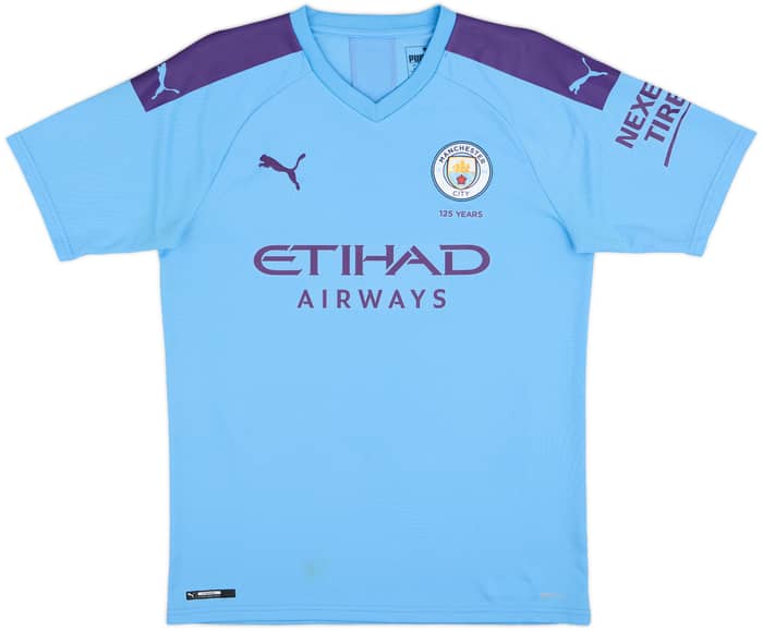 2019-20 Manchester City Home Shirt De Bruyne #17 - 9/10 - (M)