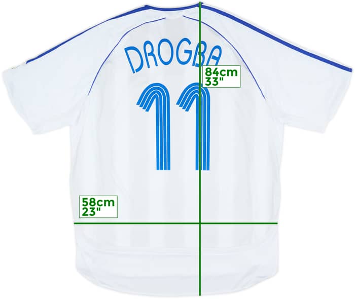 2006-07 Chelsea Away Shirt Drogba #15 - 8/10 - (XL)