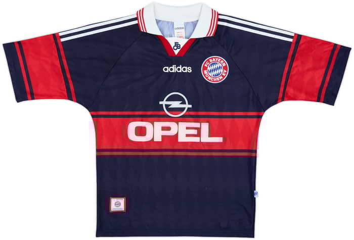 1997-99 Bayern Munich Home Shirt Elber #9 - 8/10 - (S)