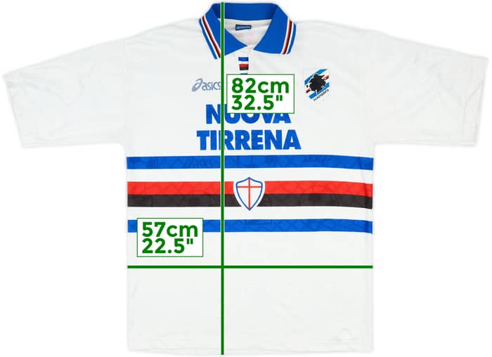 1995-96 Sampdoria Away Shirt #10 - 5/10 - (XL)