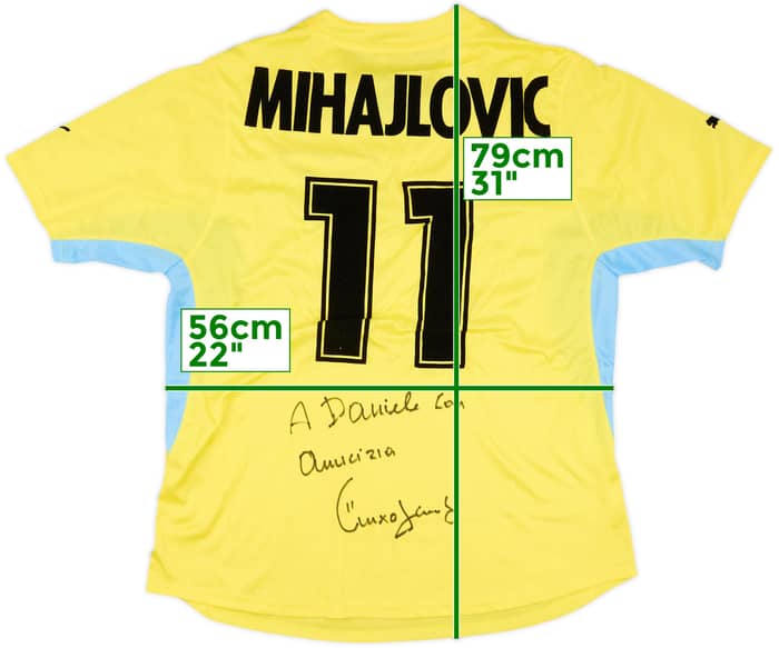 2001-02 Lazio Signed Away Shirt Mihajlovic #11 - 8/10 - (XXL)