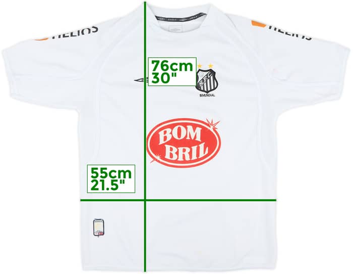 2004 Santos Home Shirt #10 - 7/10 - (XL)