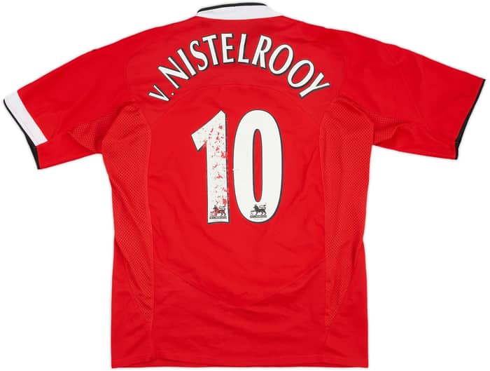 2004-06 Manchester United Home Shirt V.Nistelrooy #10 - 5/10 - (L)