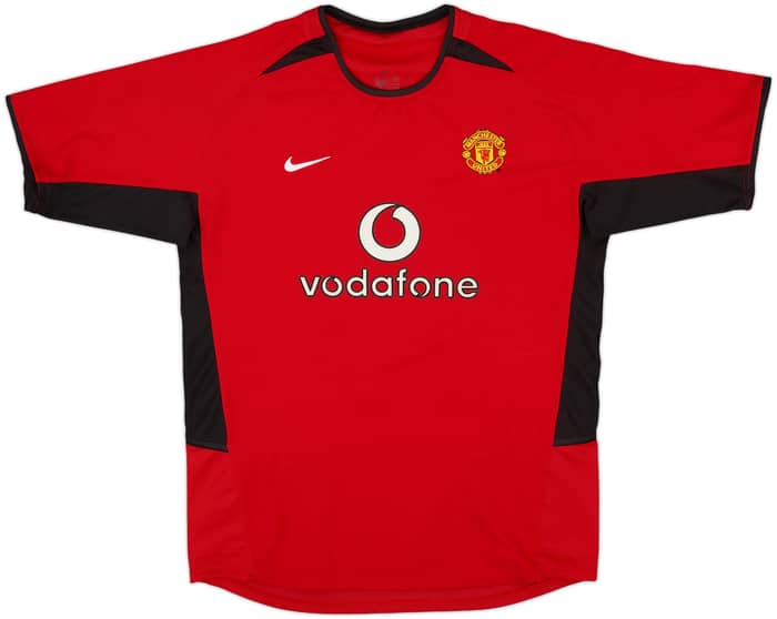 2002-04 Manchester United Home Shirt Ronaldo #7 - 8/10 - (XL.Boys)