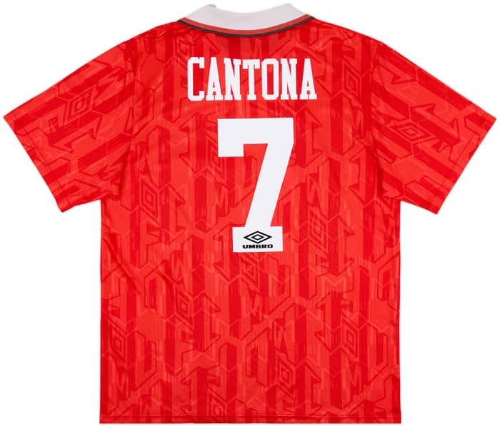 1992-94 Manchester United Home Shirt Cantona #7 - 8/10 - (XL)