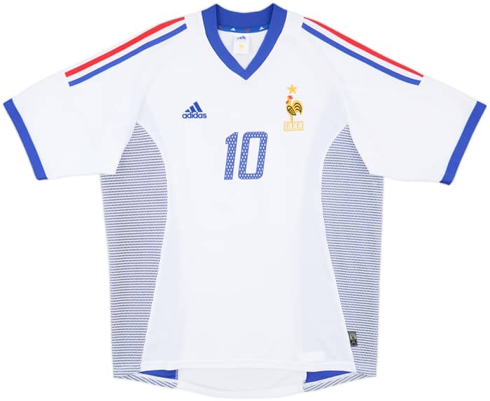 2002-04 France Away Shirt Zidane #10 - 8/10 - (L)