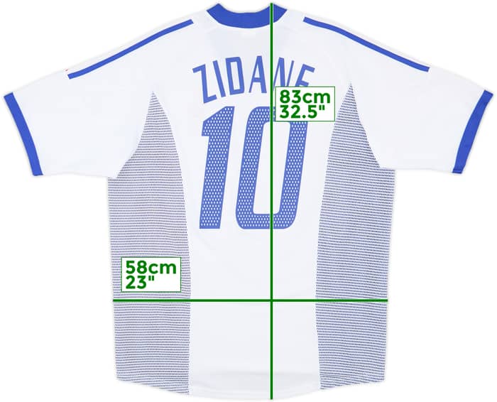 2002-04 France Away Shirt Zidane #10 - 8/10 - (L)
