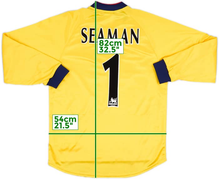 1997-98 Arsenal GK Shirt Seaman #1 - 8/10 - (M)