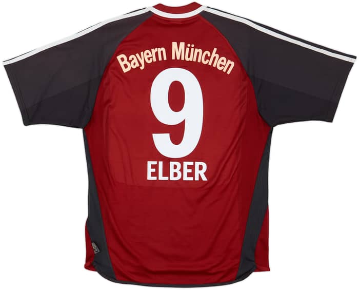 2001-02 Bayern Munich Home Shirt Elber #9 - 7/10 - (M)