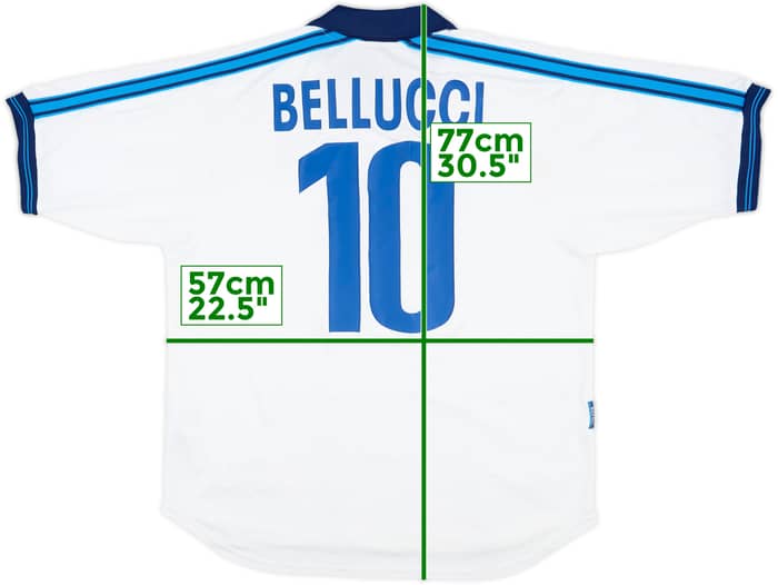 1998-99 Napoli Away Shirt Bellucci #10 - 5/10 - (L)