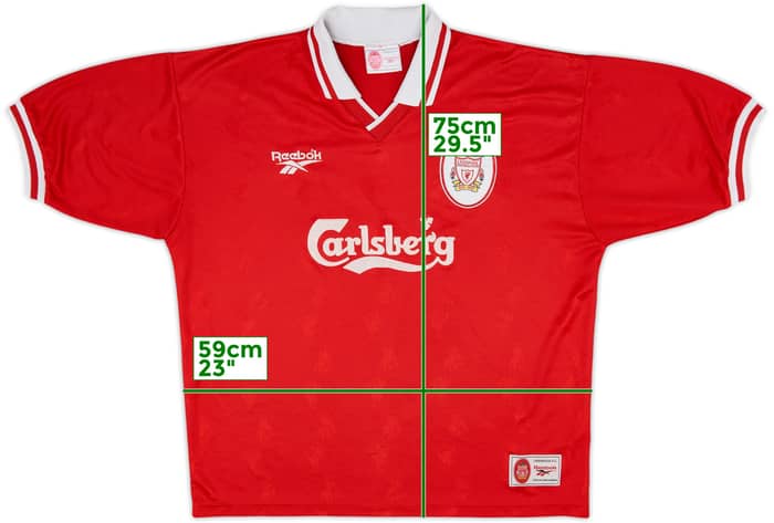 1996-98 Liverpool Home Shirt #7 - 6/10 - (XL)