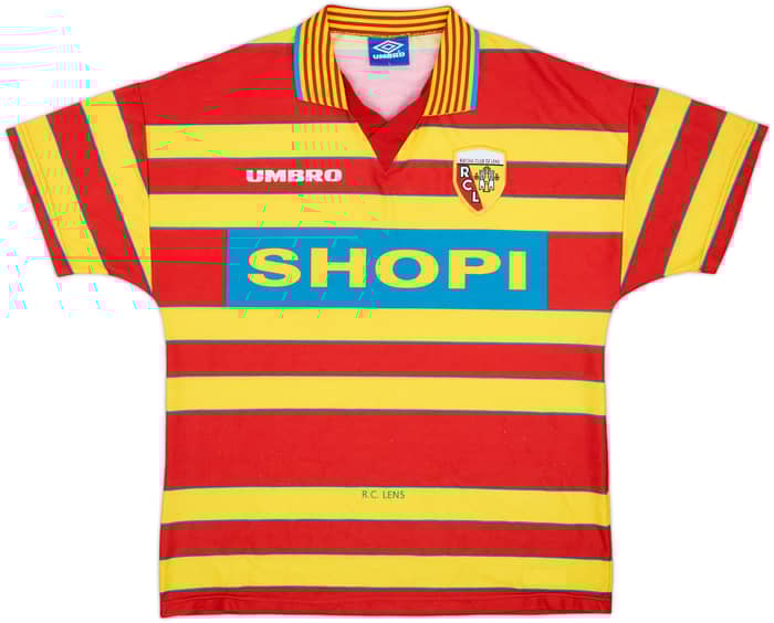 1996-97 Lens Home Shirt #10 - 8/10 - (L)