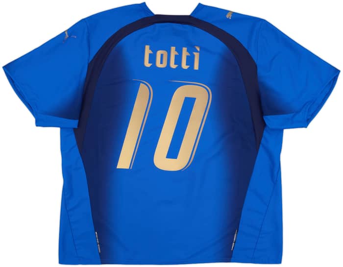 2006 Italy Home Shirt Totti #10 - 6/10 - (XXL)