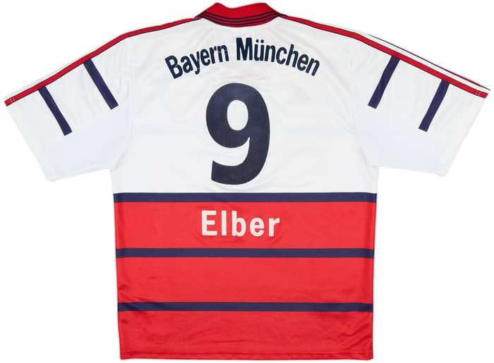 1998-00 Bayern Munich Away Shirt Elber #9 - 7/10 - (M)