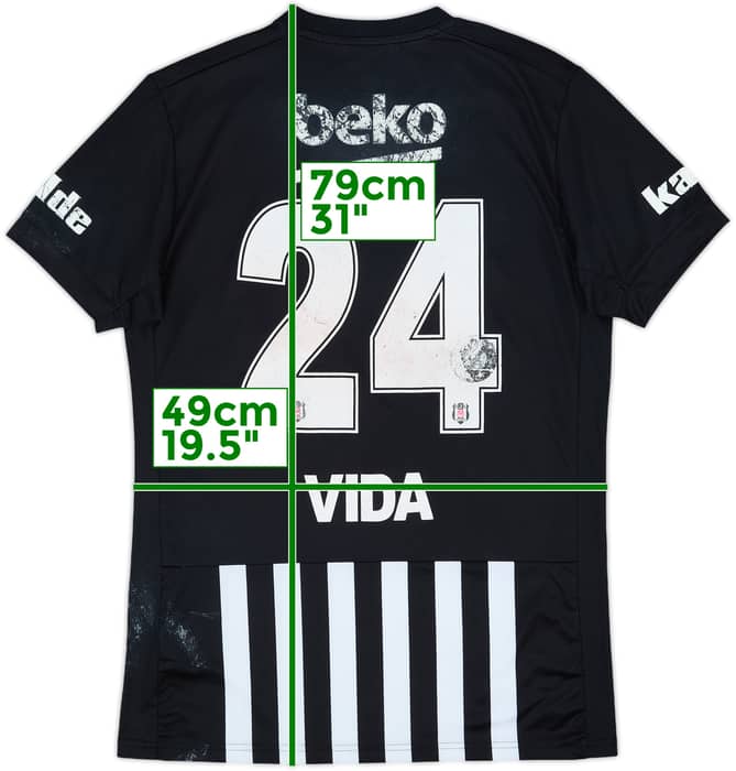 2017-18 Besiktas Away Shirt Vida #24 - 3/10 - (L)