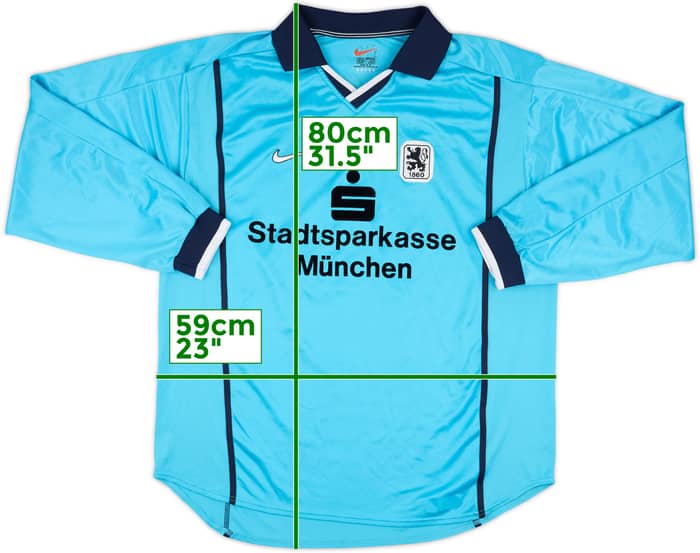 1999-01 1860 Munich II Match Issue Home L/S Shirt #10