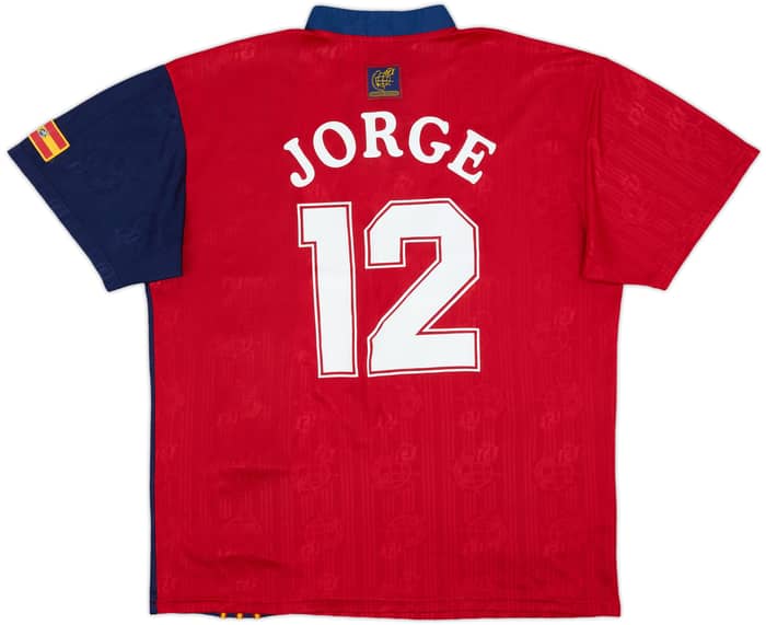 1996-98 Spain Home Shirt Jorge #12 - 5/10 - (L)