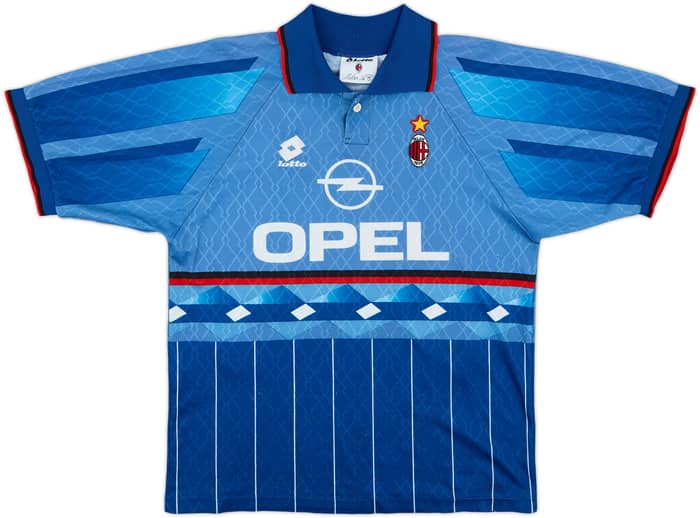 1995-96 AC Milan Fourth Shirt Weah #9 - 7/10 - (L)