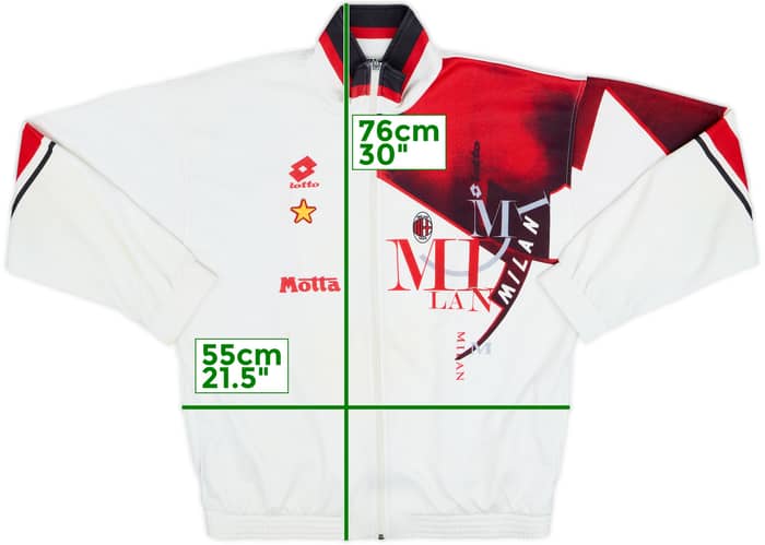 1993-94 AC Milan Lotto Track Jacket - 8/10 - (XL)