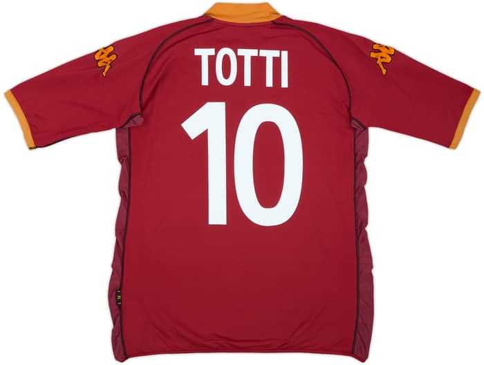 2002-03 Roma Home Shirt Totti #10 - 6/10 - (XL)