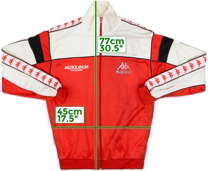 1988-90 AC Milan Kappa Track Jacket - 5/10 - (M)