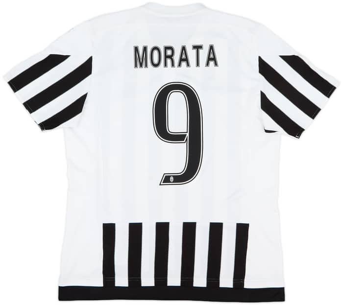 2015-16 Juventus Home Shirt Morata #9 - 7/10 - (L)