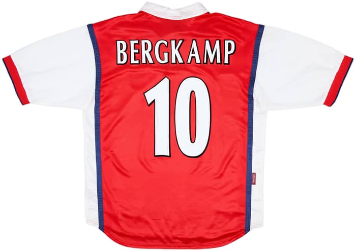 1998-99 Arsenal Home Shirt Bergkamp #10 - 8/10 - (M)