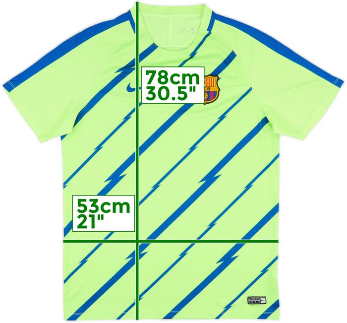 2017-18 Barcelona Nike Training Shirt - 10/10 - (L)