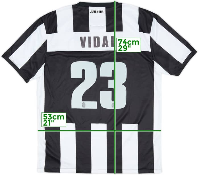 2012-13 Juventus Home Shirt Vidal #23 - 8/10 - (L)
