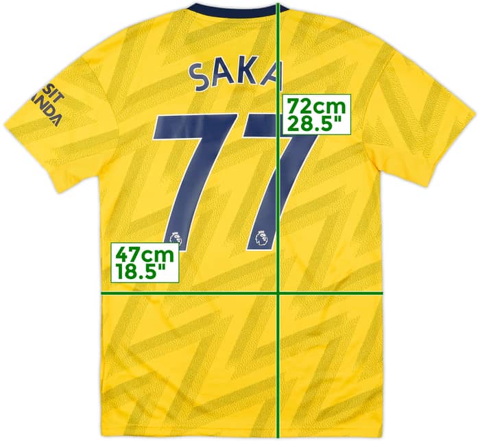 2019-20 Arsenal Away Shirt Saka #77 - 10/10 - (S)