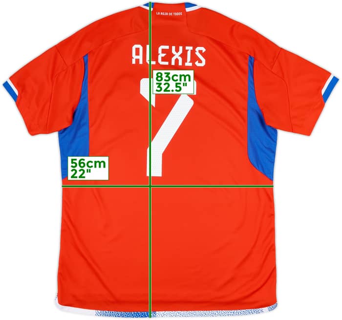 2022-23 Chile Home Shirt Alexis #10 - 10/10 - (XL)