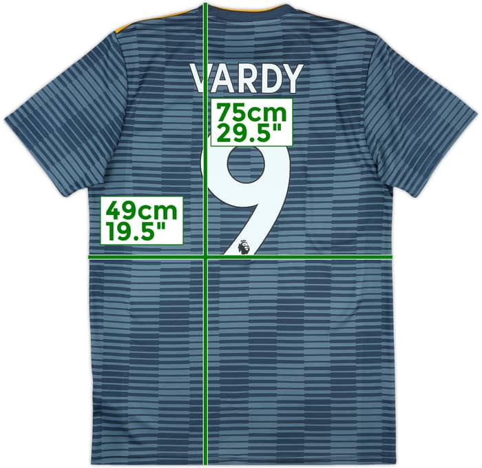 2018-19 Leicester Away Shirt Vardy #9 - 9/10 - (M)