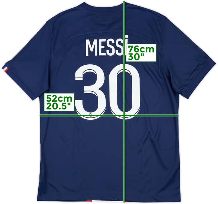 2022-23 Paris Saint-Germain Home Shirt Messi #30 - 9/10 - (L)