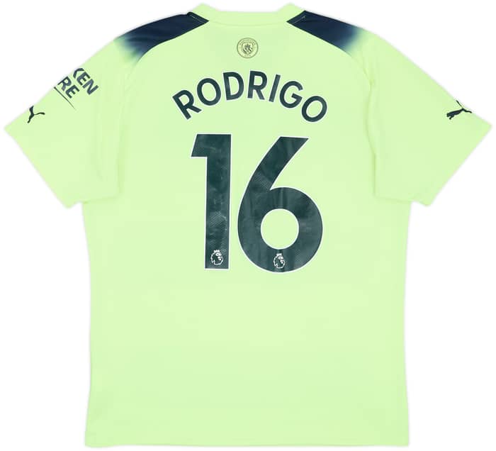 2022-23 Manchester City Third Shirt Rodrigo #16 - 7/10 - (L)