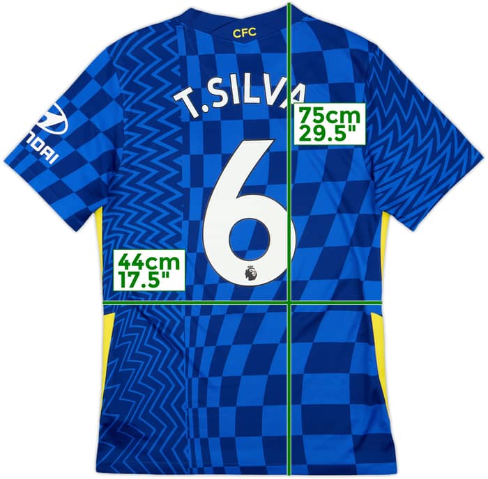 2021-22 Chelsea Home Shirt T.Silva #6 - 10/10 - (S)