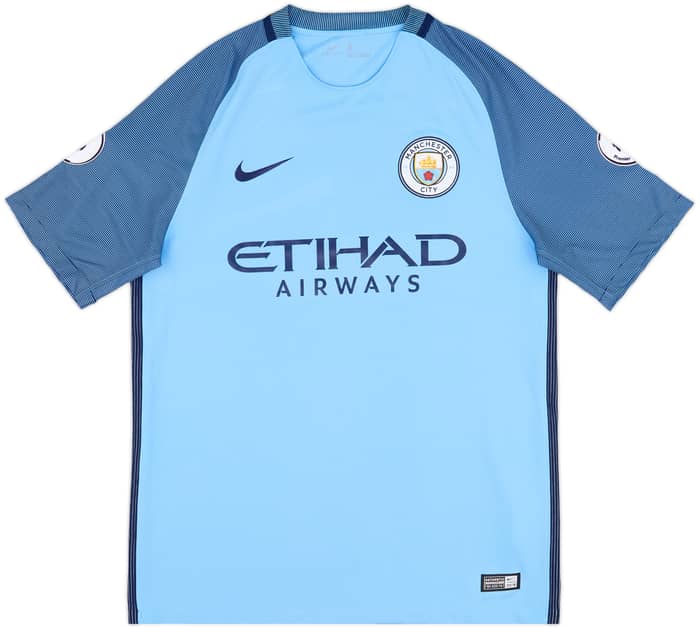 2016-17 Manchester City Home Shirt De Bruyne #17 - 8/10 - (M)
