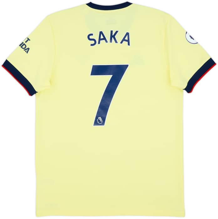 2021-22 Arsenal Away Shirt Saka #7 - 9/10 - (L)
