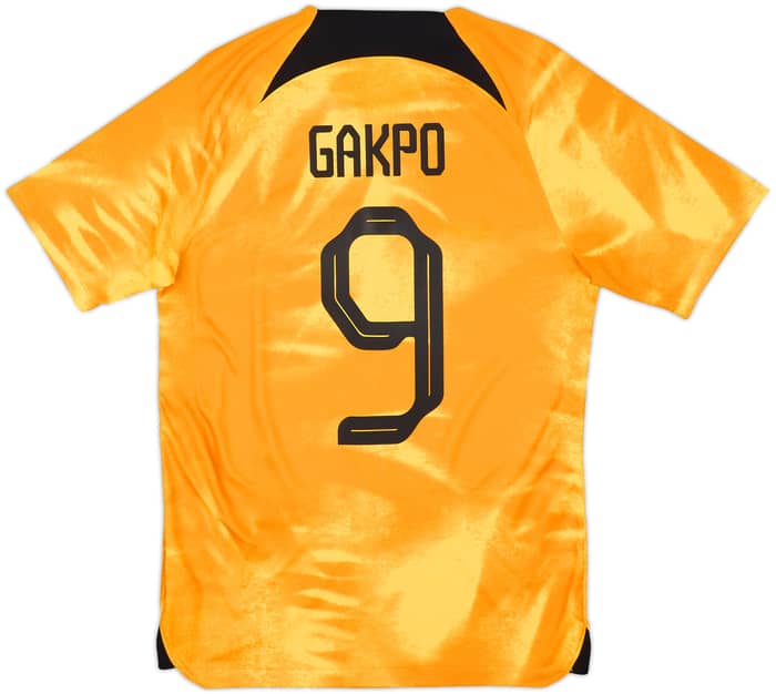 2022-23 Netherlands Home Shirt Gakpo #9 - 10/10 - (S)