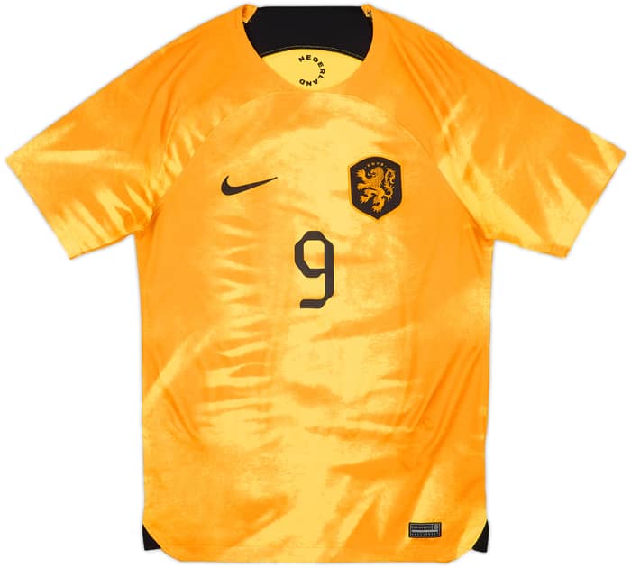2022-23 Netherlands Home Shirt Gakpo #9 - 10/10 - (S)