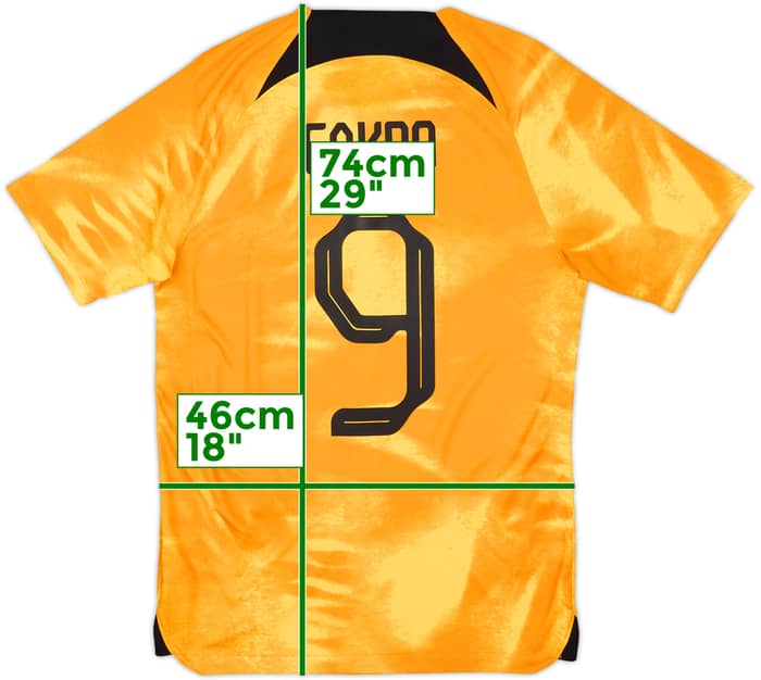 2022-23 Netherlands Home Shirt Gakpo #9 - 10/10 - (S)