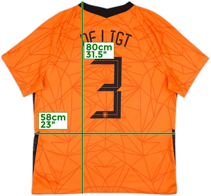 2020-21 Netherlands Home Shirt de Ligt #3 - 10/10 - (XL)