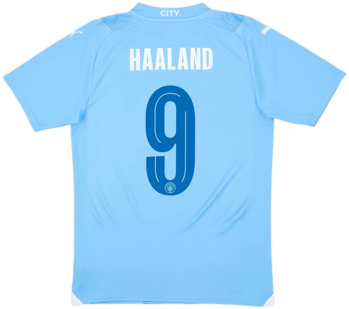 2023-24 Manchester City Home Shirt Haaland #9 - 10/10 - (S)