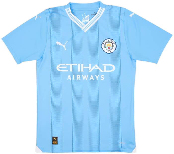 2023-24 Manchester City Home Shirt Haaland #9 - 10/10 - (S)