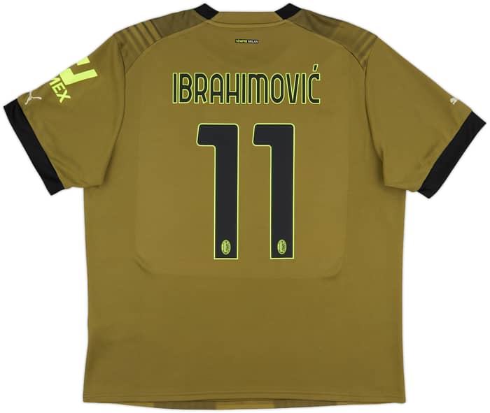 2022-23 AC MIlan Third Shirt Ibrahimovic #11 - 10/10 - (XL)