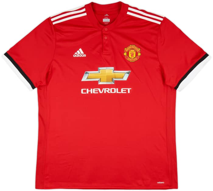 2017-18 Manchester United Authentic Home Shirt Pogba #6 - 10/10 - (XXL)
