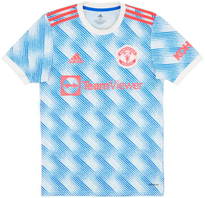 2021-22 Manchester United Away Shirt B.Fernandes #18 - 7/10 - (XS)